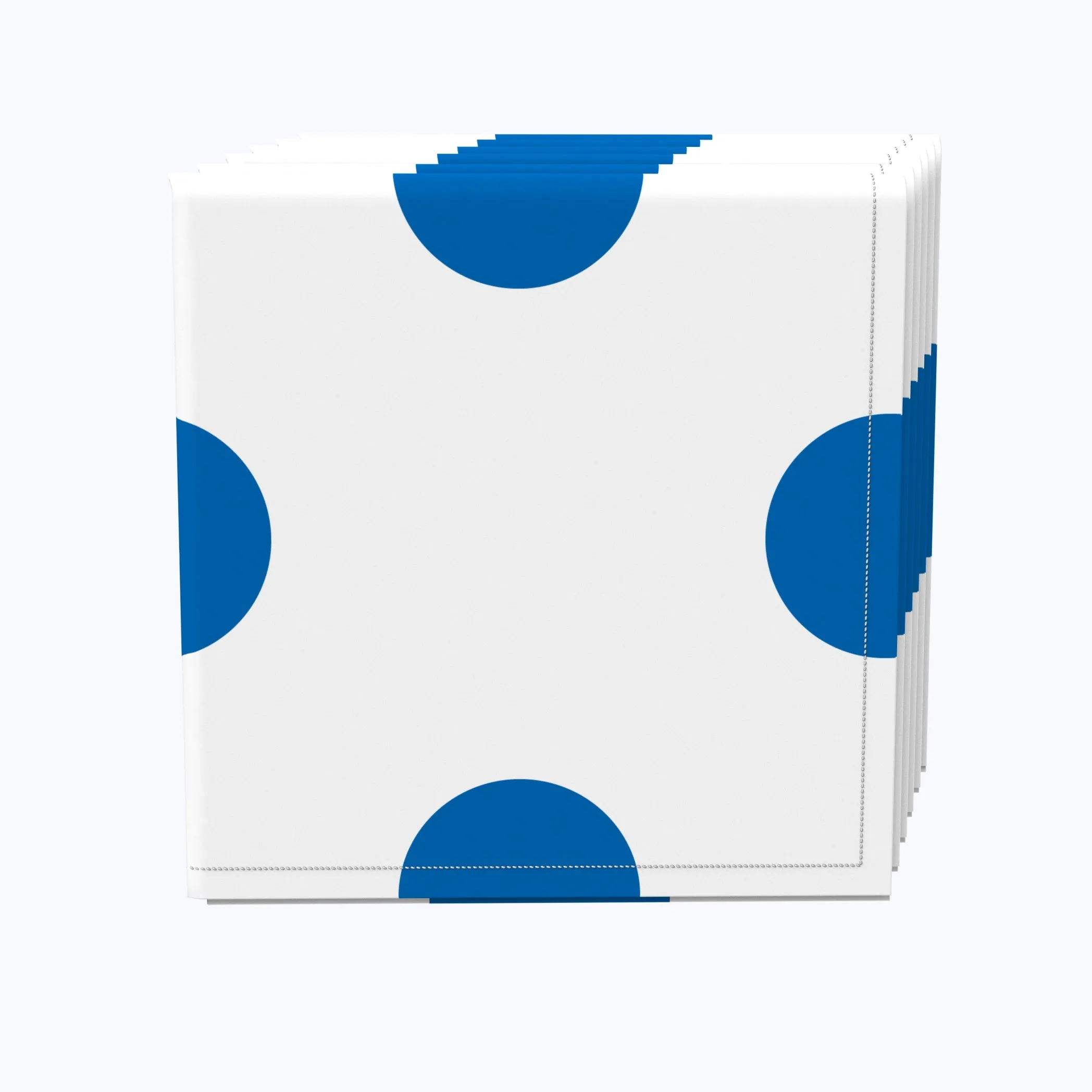 3" Dot, Royal & White Napkins