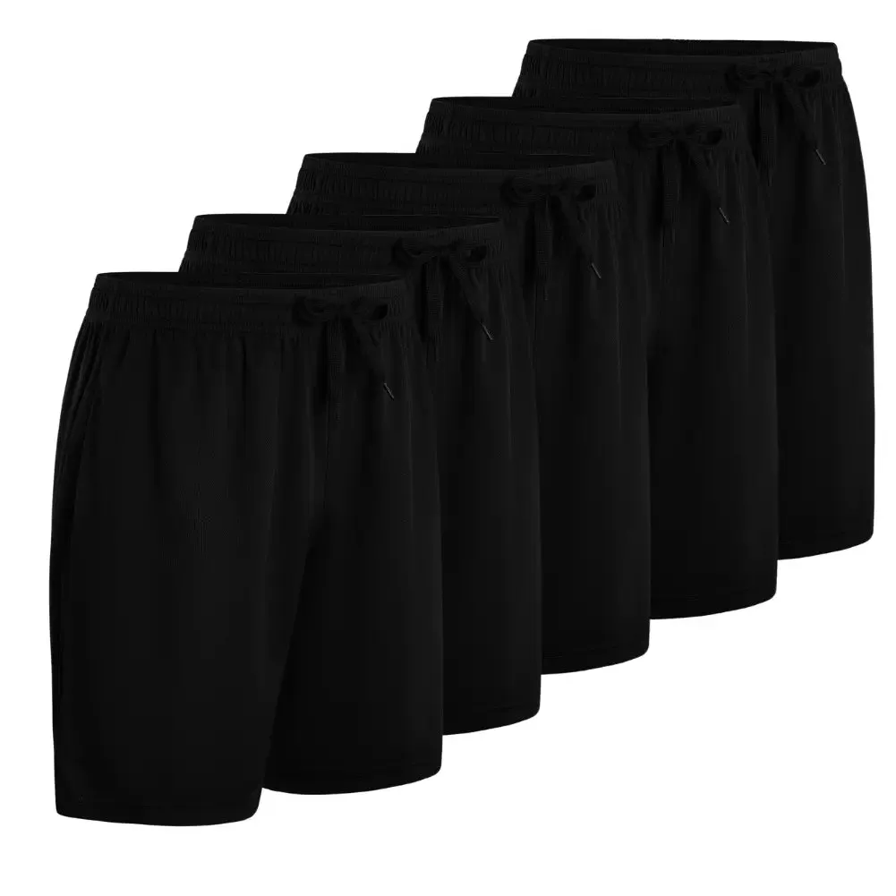 5-Pack Men's Quick-Dry Shorts(With Side Pockets)