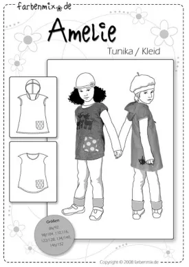 Amelie Mod Mini Dress Sewing Pattern by Farbenmix