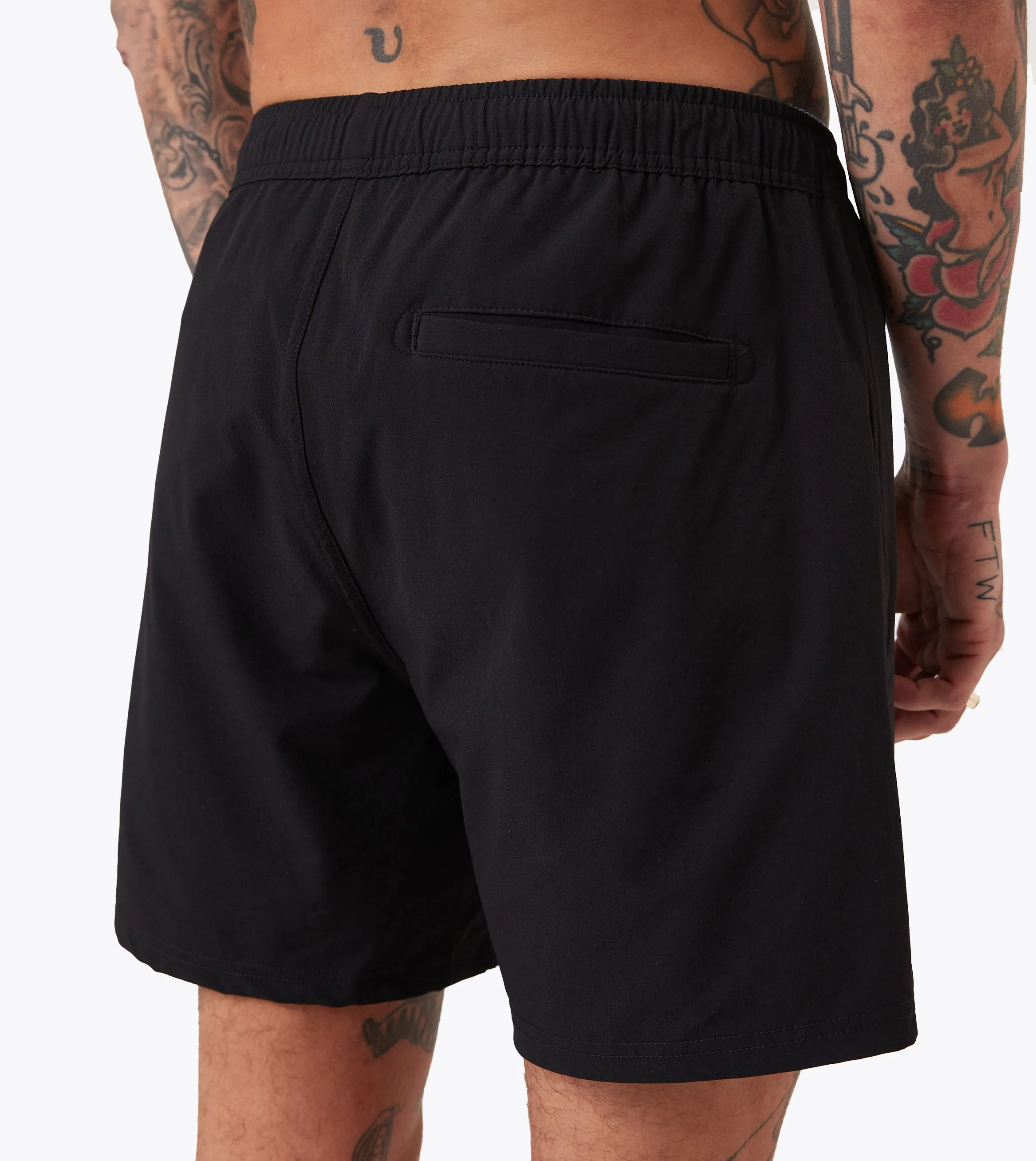 Badge Tech Short Black