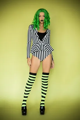 Beetle Babe Striped Set with Jacket and Highwaist Bottoms