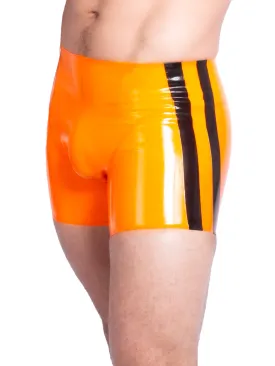 Blazing Orange Mid Length Shorts