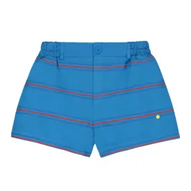 BONMOT FRESH BLUE ALL OVER STRIPES SHORTS