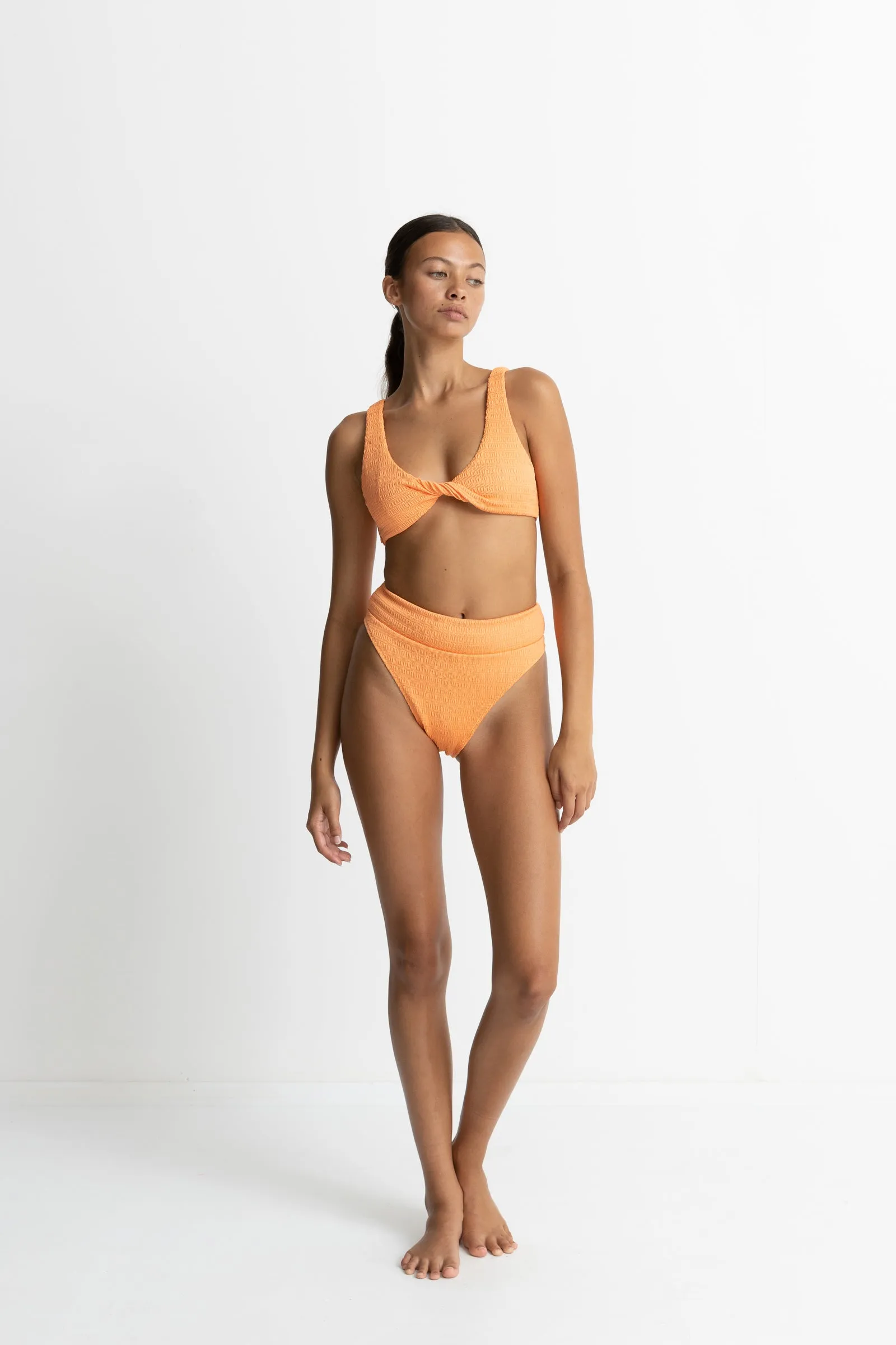 Breeze Twist Front Top Orange