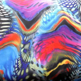 Bright Pool Swirl Nylon Spandex Swimsuit Fabric