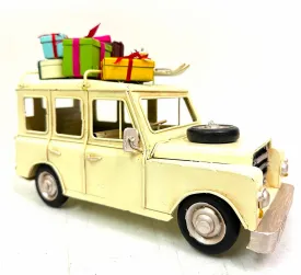 Bristlebrush Designs <br> Christmas White Wagon (34cm)