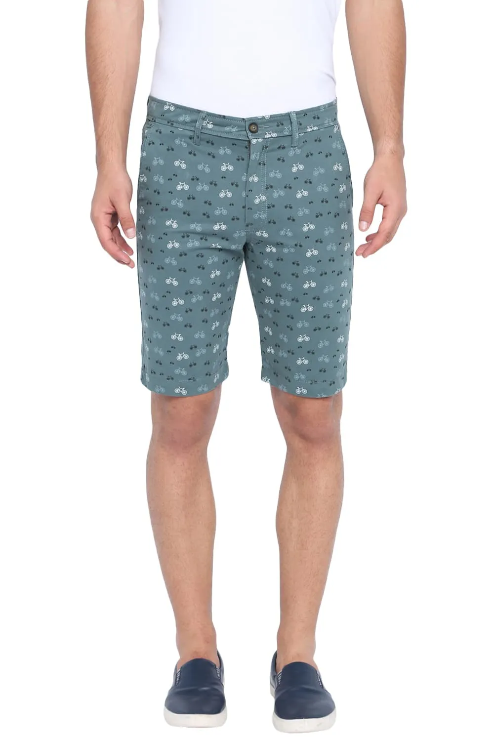 Comfort Fit Printed Cotton Shorts