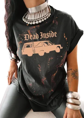 DEAD INSIDE BLEACHED OUT SIDE SLIT TEE