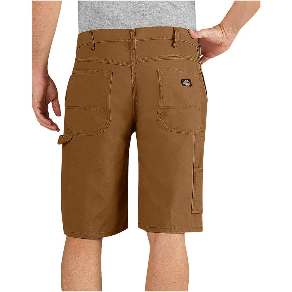 Dickies 11" Relaxed Fit Lightweight Duck Carpenter Work Short DX250 - Brown Duck