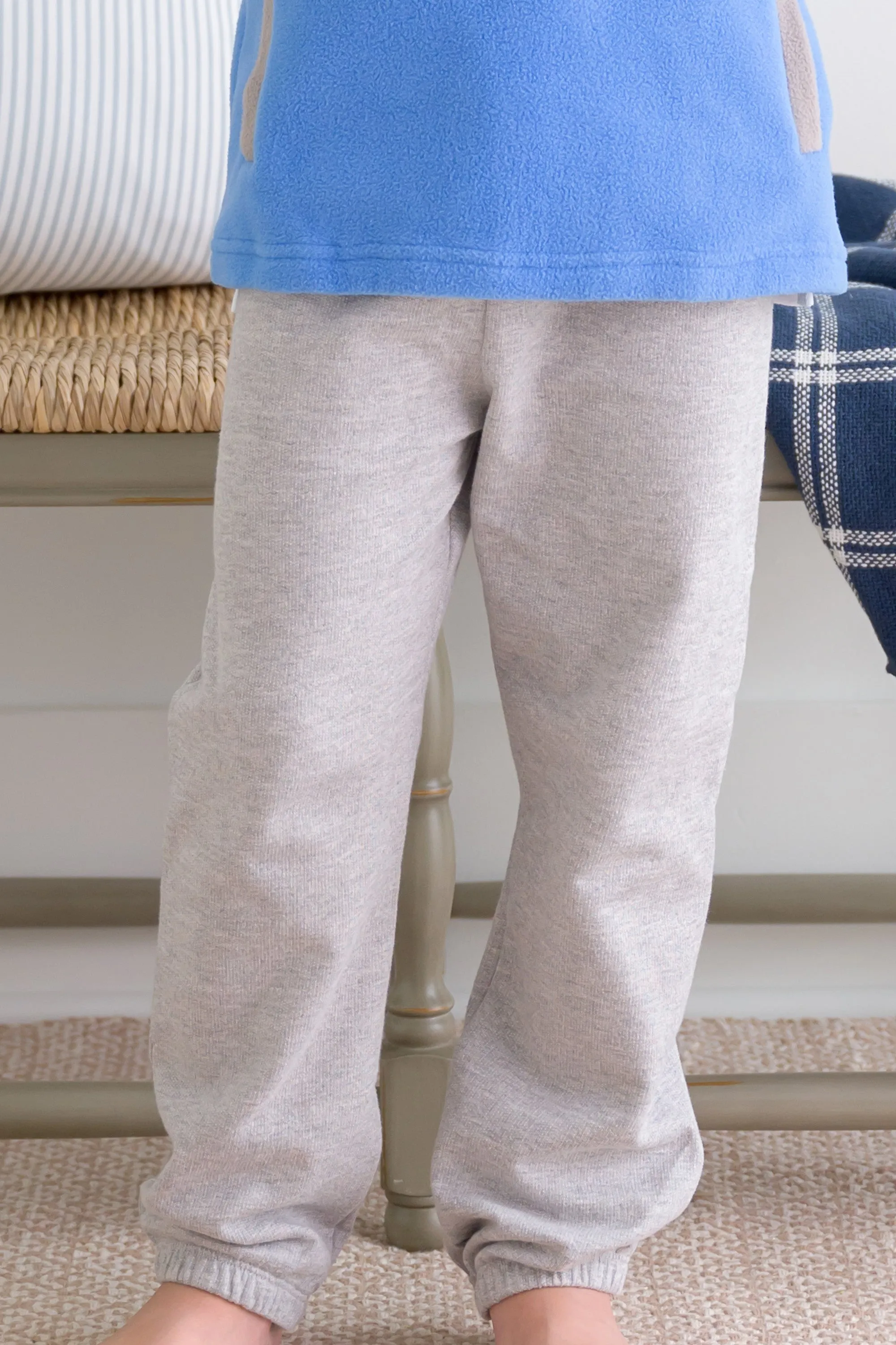 Gates Sweeney Sweatpants - Grantley Gray with Grantley Gray Stork