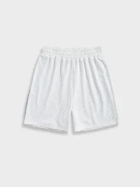 Geometric White Shorts Ibiza