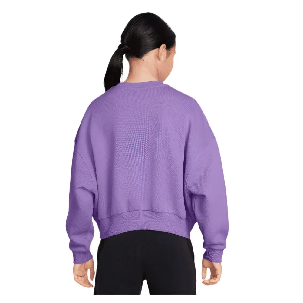 Girl`s Sportswear Club Fleece Crew Neck Sweatshirt