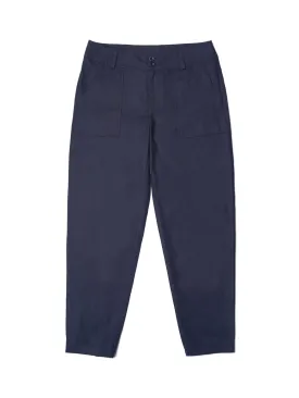 Hemp & Polyester Women's Woven Trousers