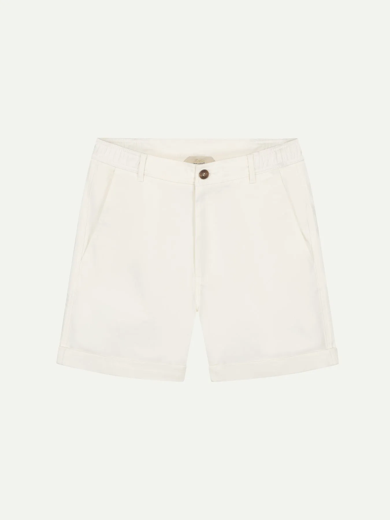 Ivory Cotton Seaside Shorts