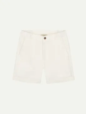 Ivory Cotton Seaside Shorts