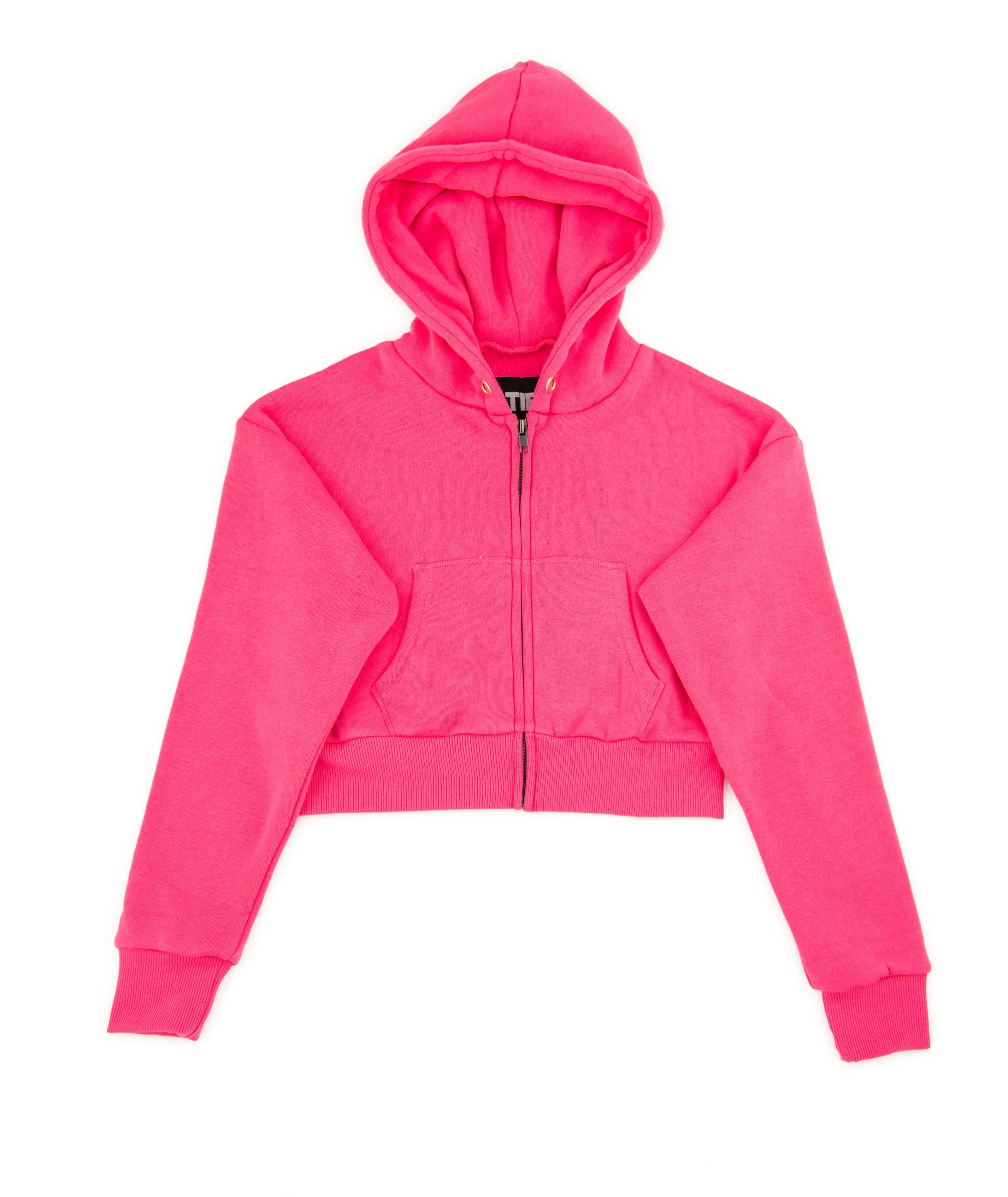 Katie J NYC Girls Dylan Crop Zip Hoodie