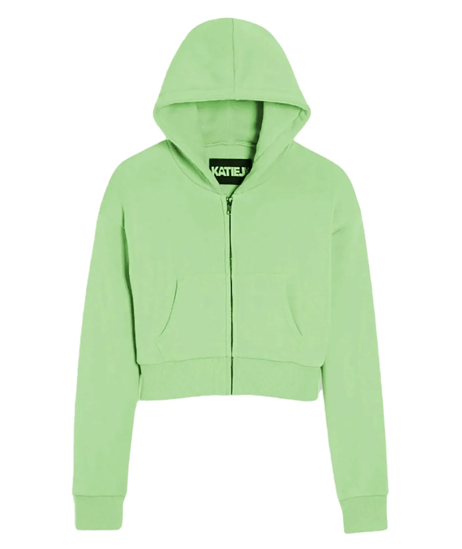 Katie J NYC Girls Dylan Crop Zip Hoodie