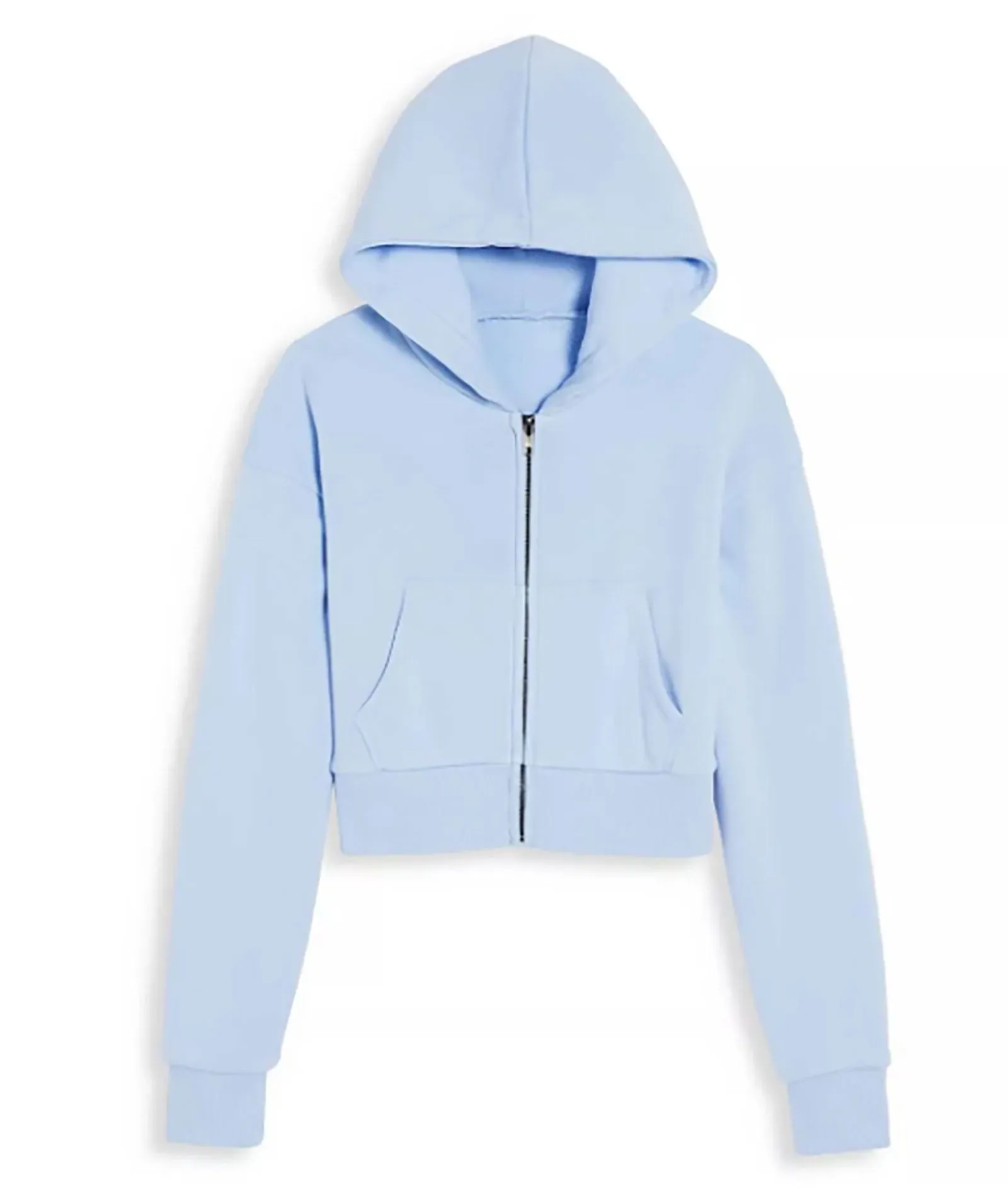 Katie J NYC Girls Dylan Crop Zip Hoodie