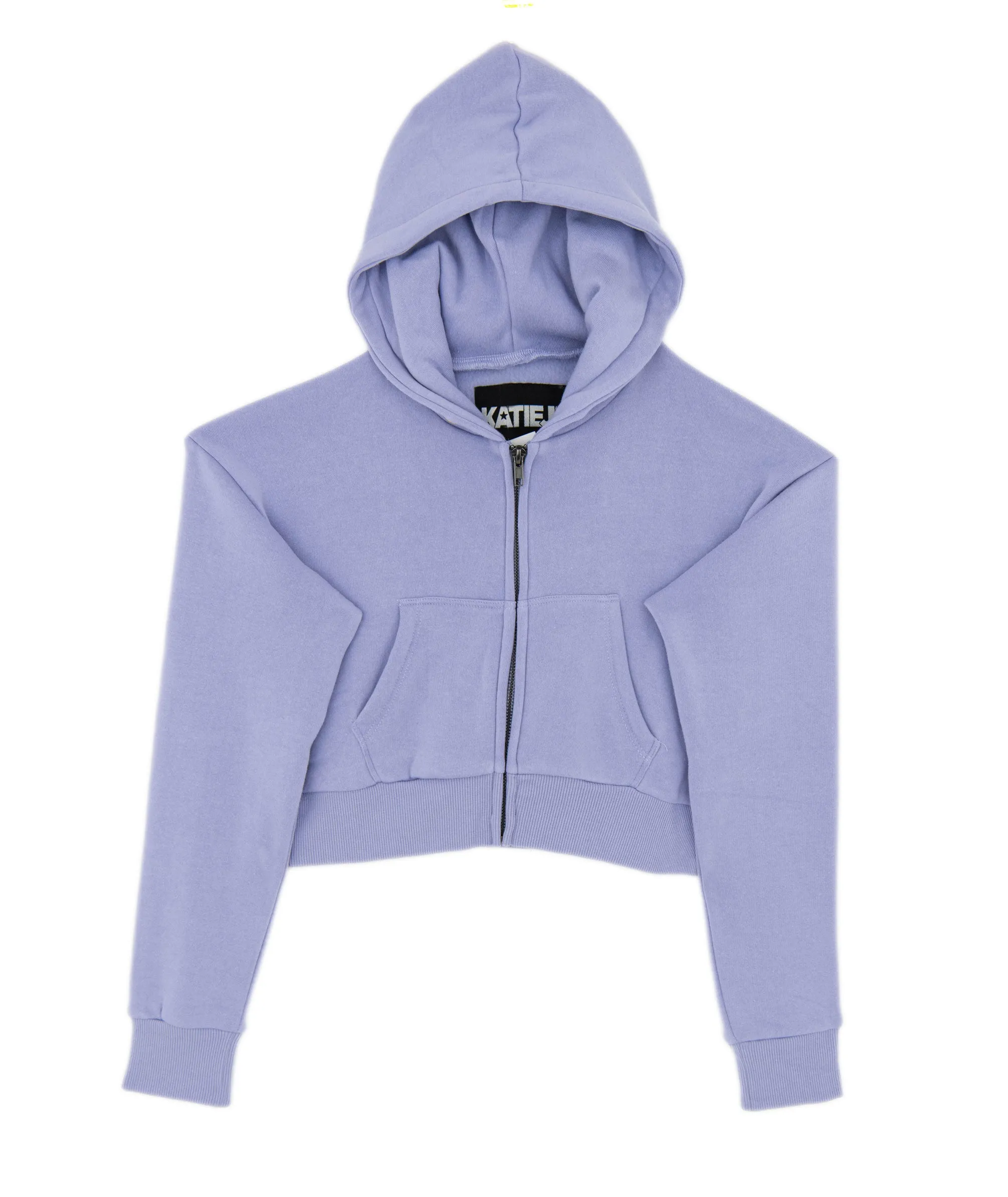 Katie J NYC Girls Dylan Crop Zip Hoodie