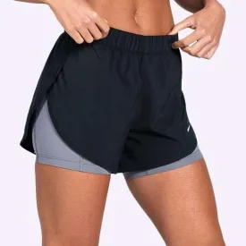 Nike - Flex Women's 2-in-1 Training Shorts - Black/Gunsmoke/White