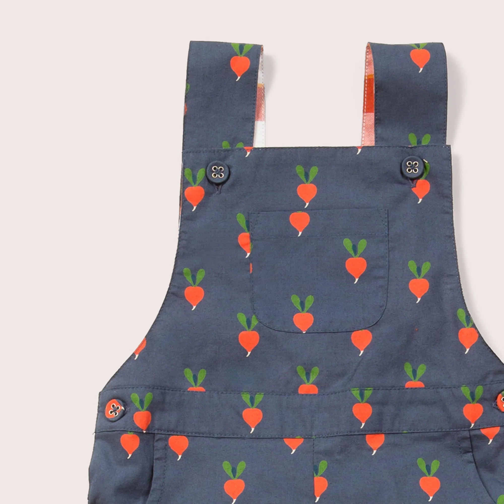 Radical Radish Dungaree Shorts