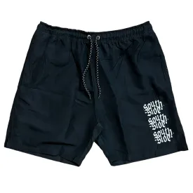 Southside Icon Water Short Embroidered Black