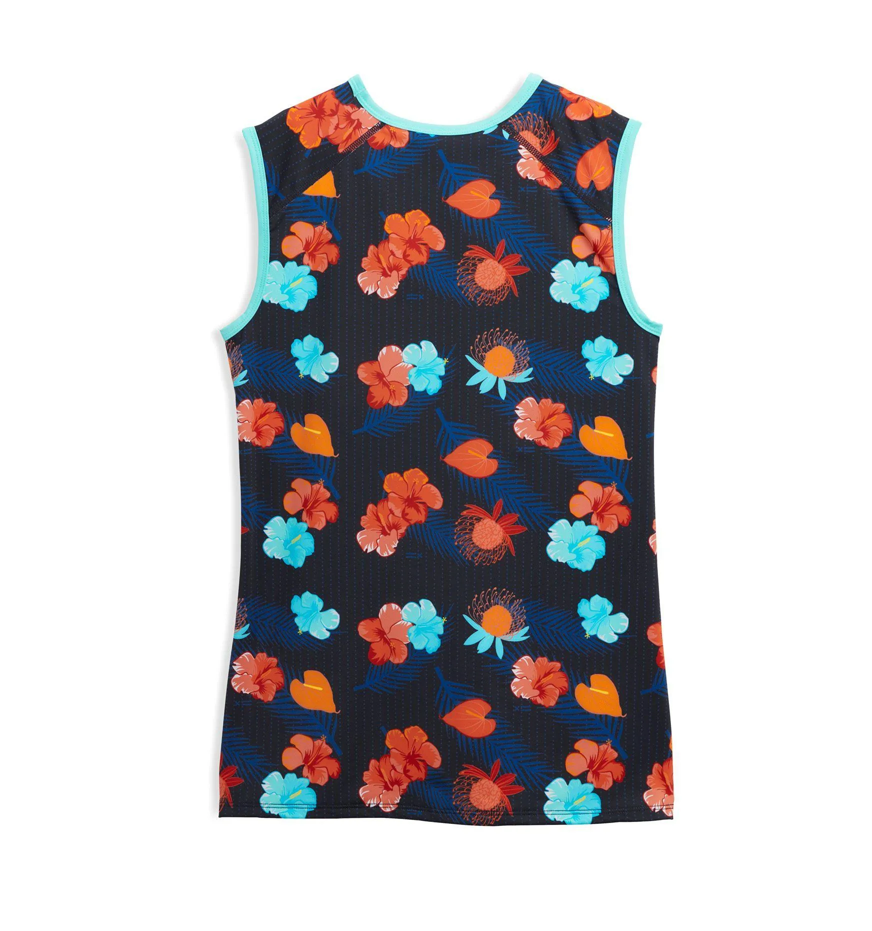 Swim Tank - Blue Aloha Print