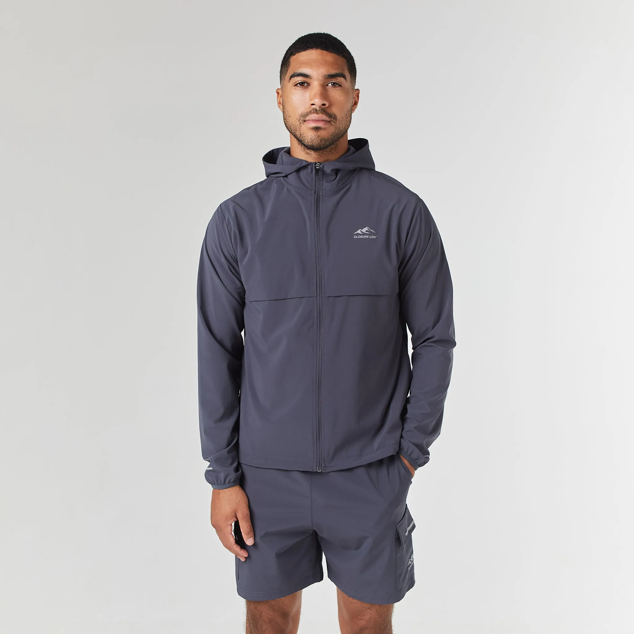 Tech Windbreaker Twinset | Charcoal