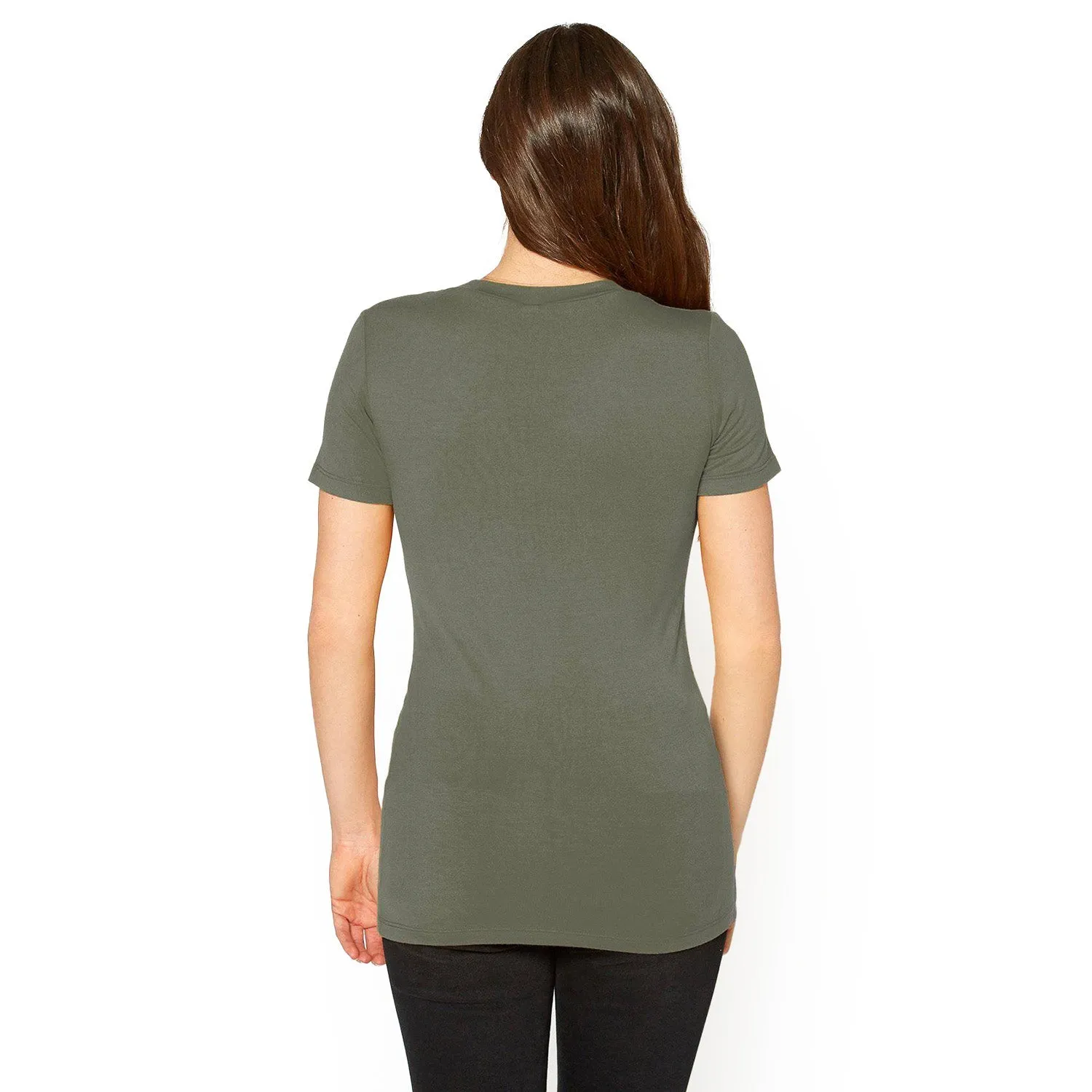 V-neck Short Sleeve Basic Tee