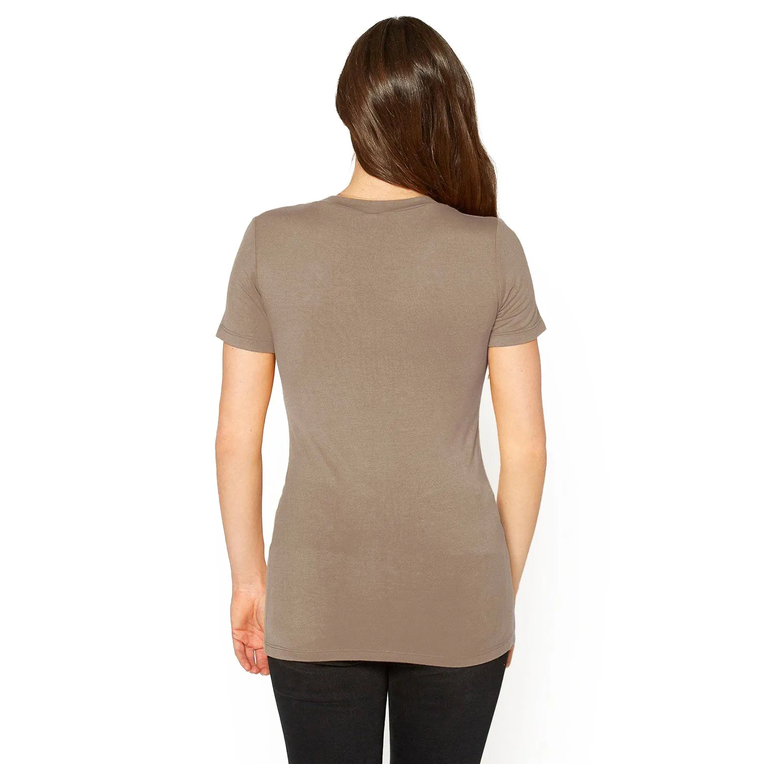 V-neck Short Sleeve Basic Tee