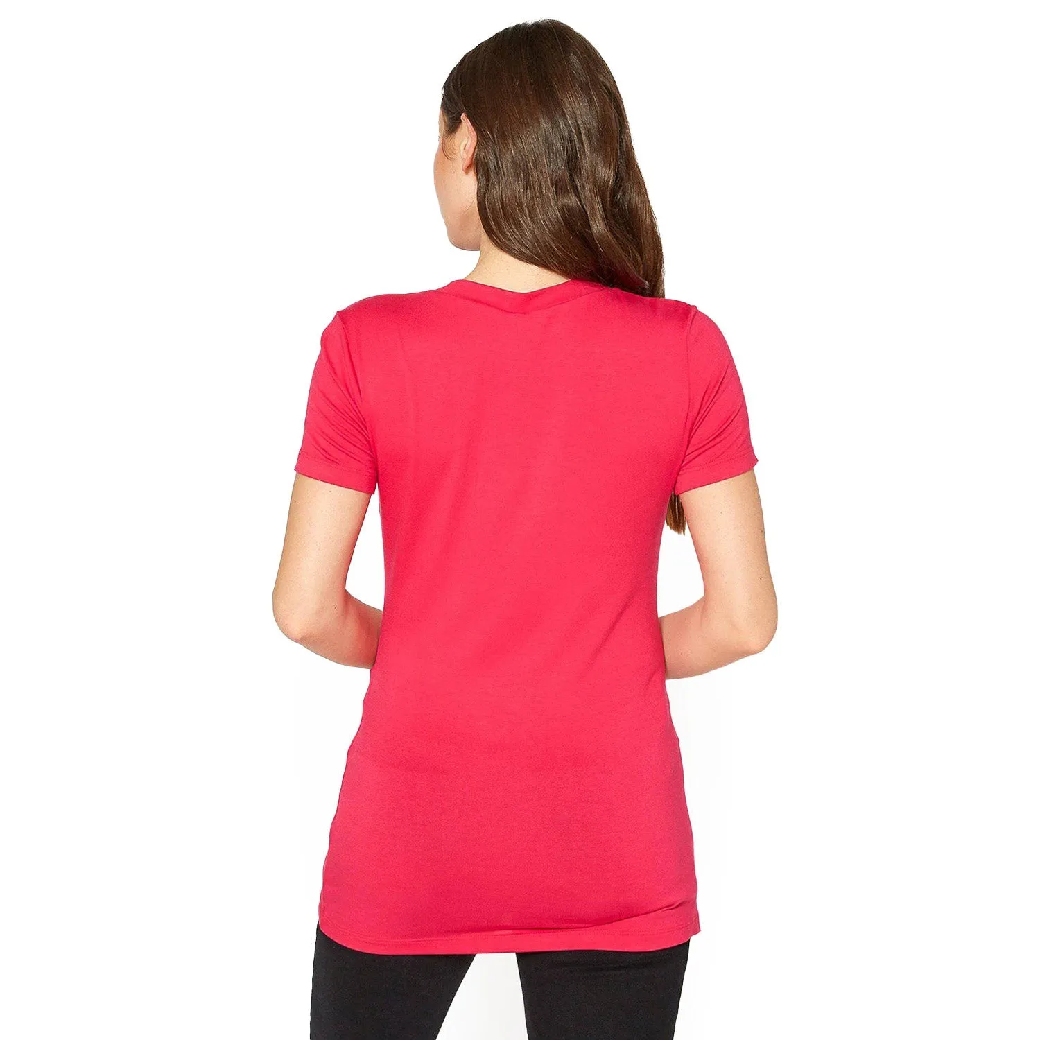 V-neck Short Sleeve Basic Tee